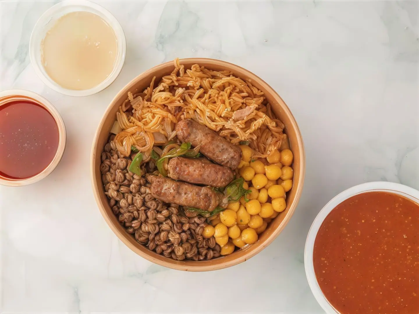 كشري بالسجق