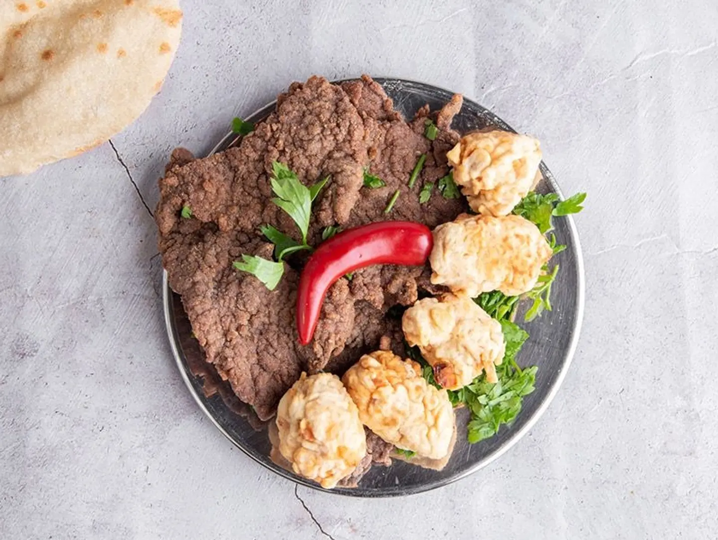 طبق كبدة ومخ
