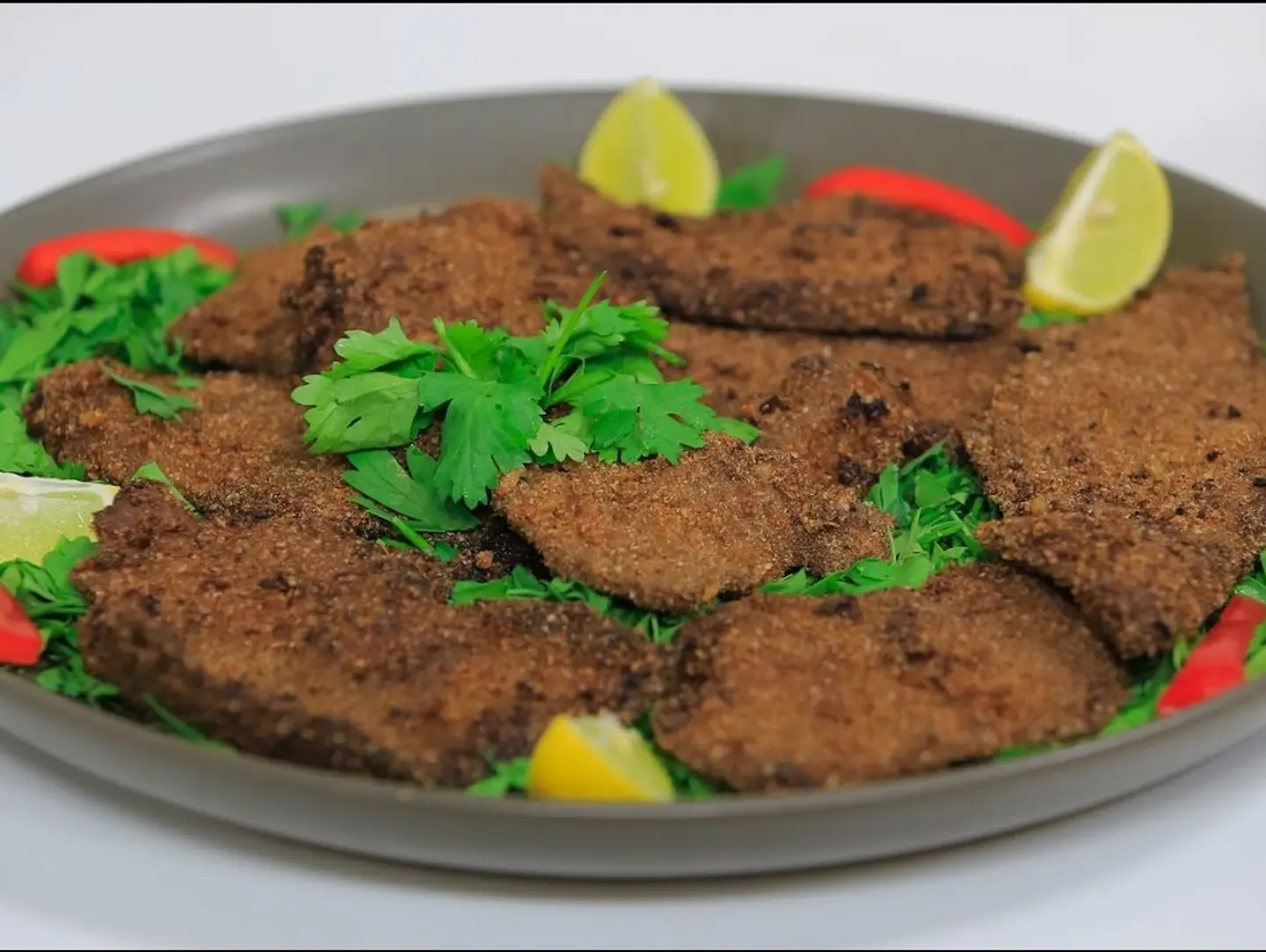 طبق كبدة بانية وسط