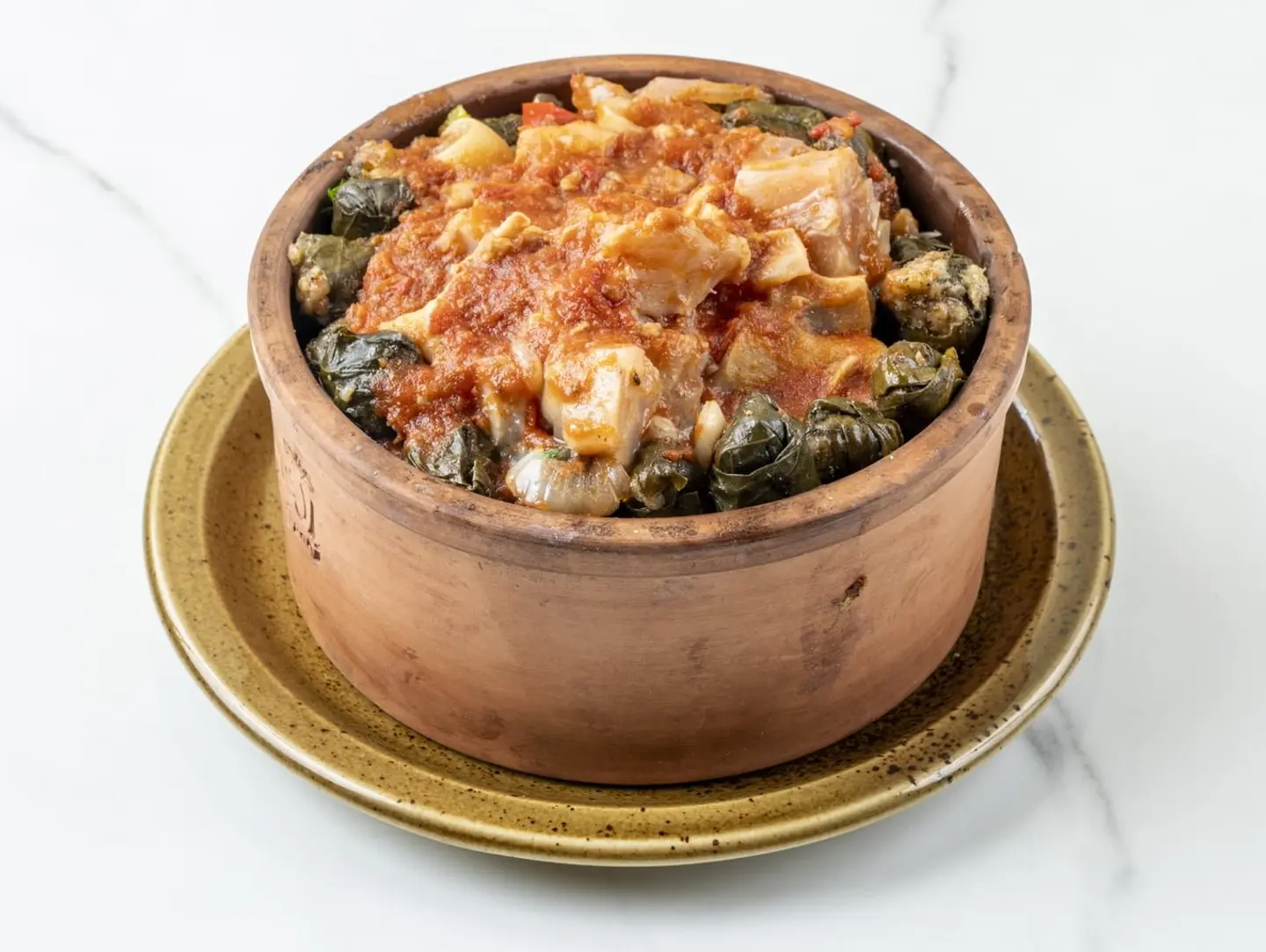 طاجن ورق عنب بالكوارع