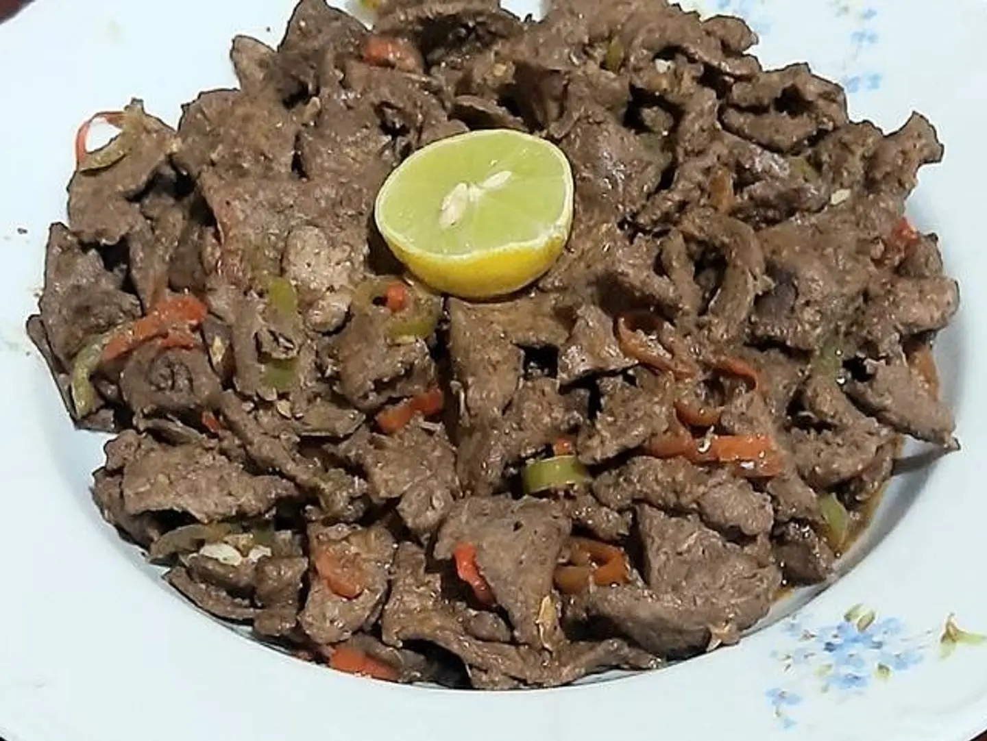 طبق كبدة اسكندراني كبير