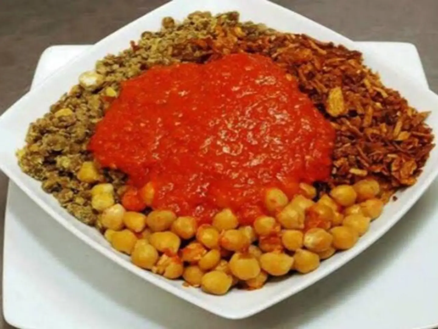 كشري سادة وسط