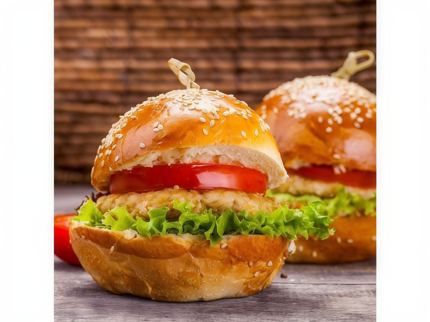 Double Chicken Burger