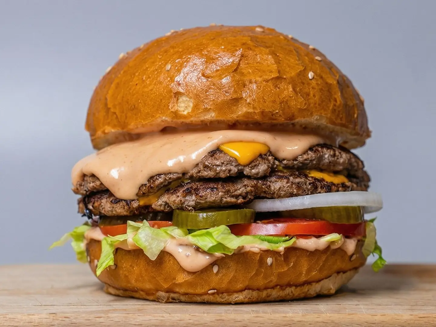 برقر لحم دبل جبنة