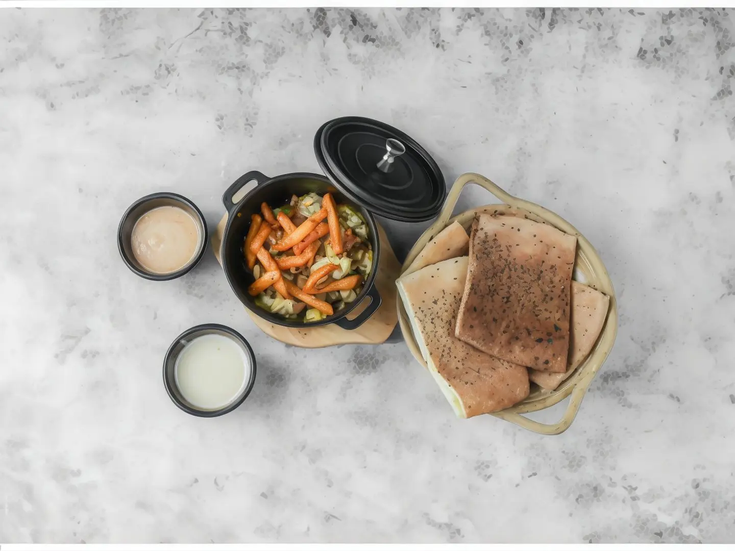 طاجن مدفون لحم