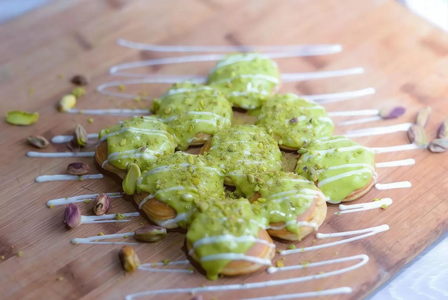 Mini Pancakes With Pistachio
