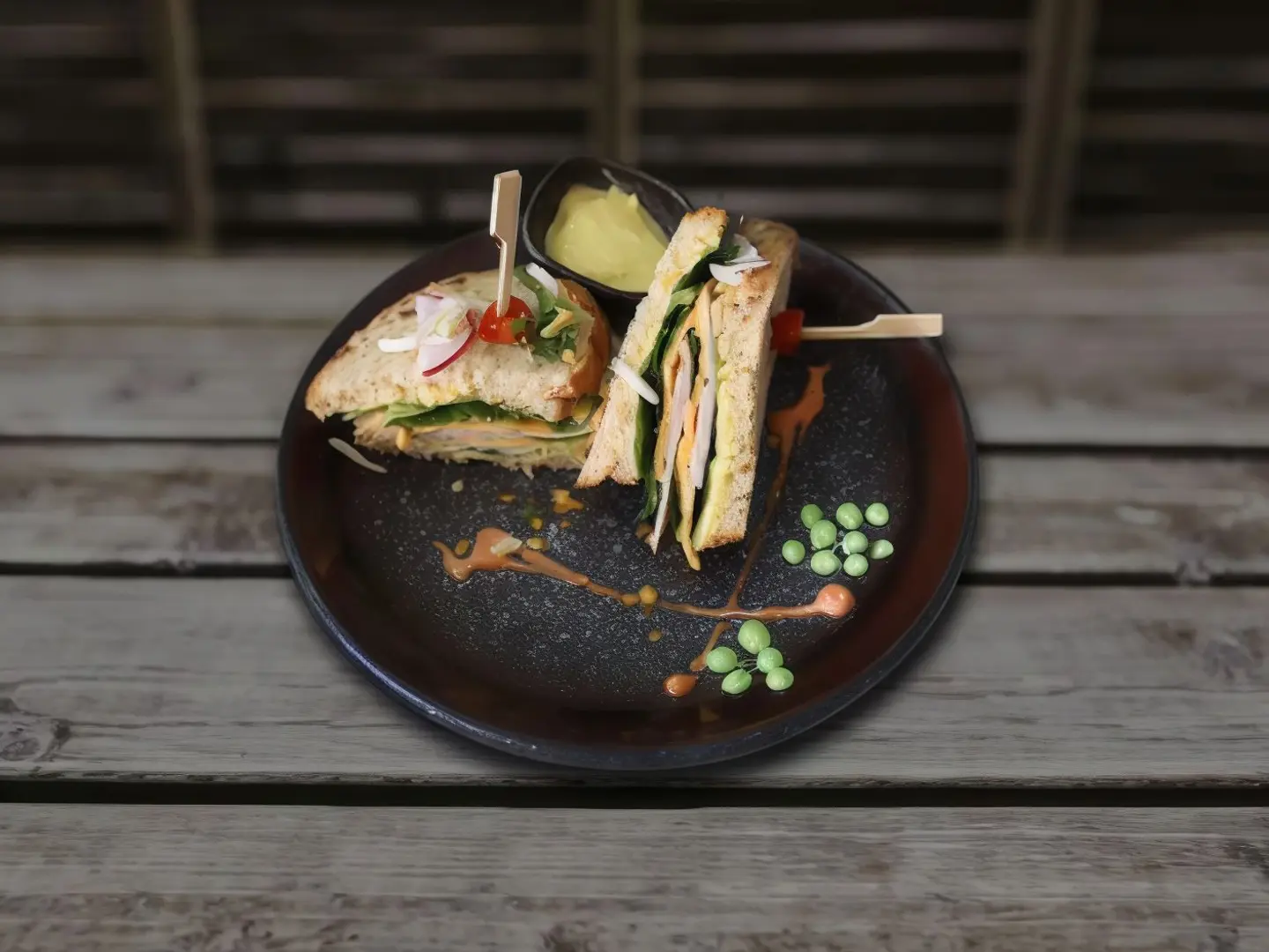 ساندويش الديك الرومي المدخن