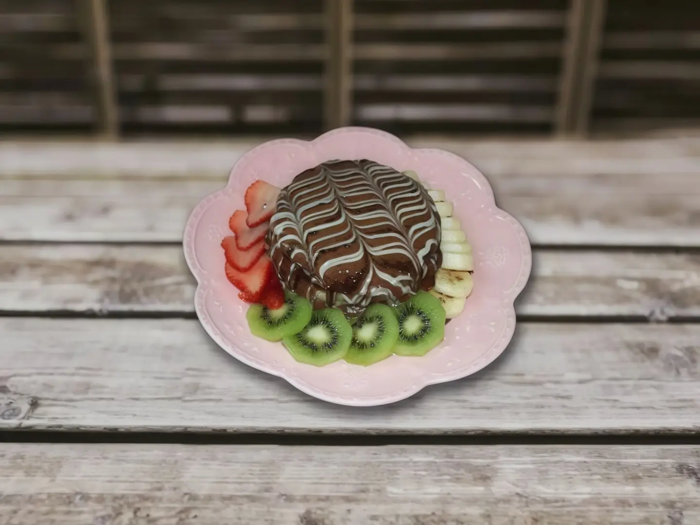 بان كيك بالفواكه