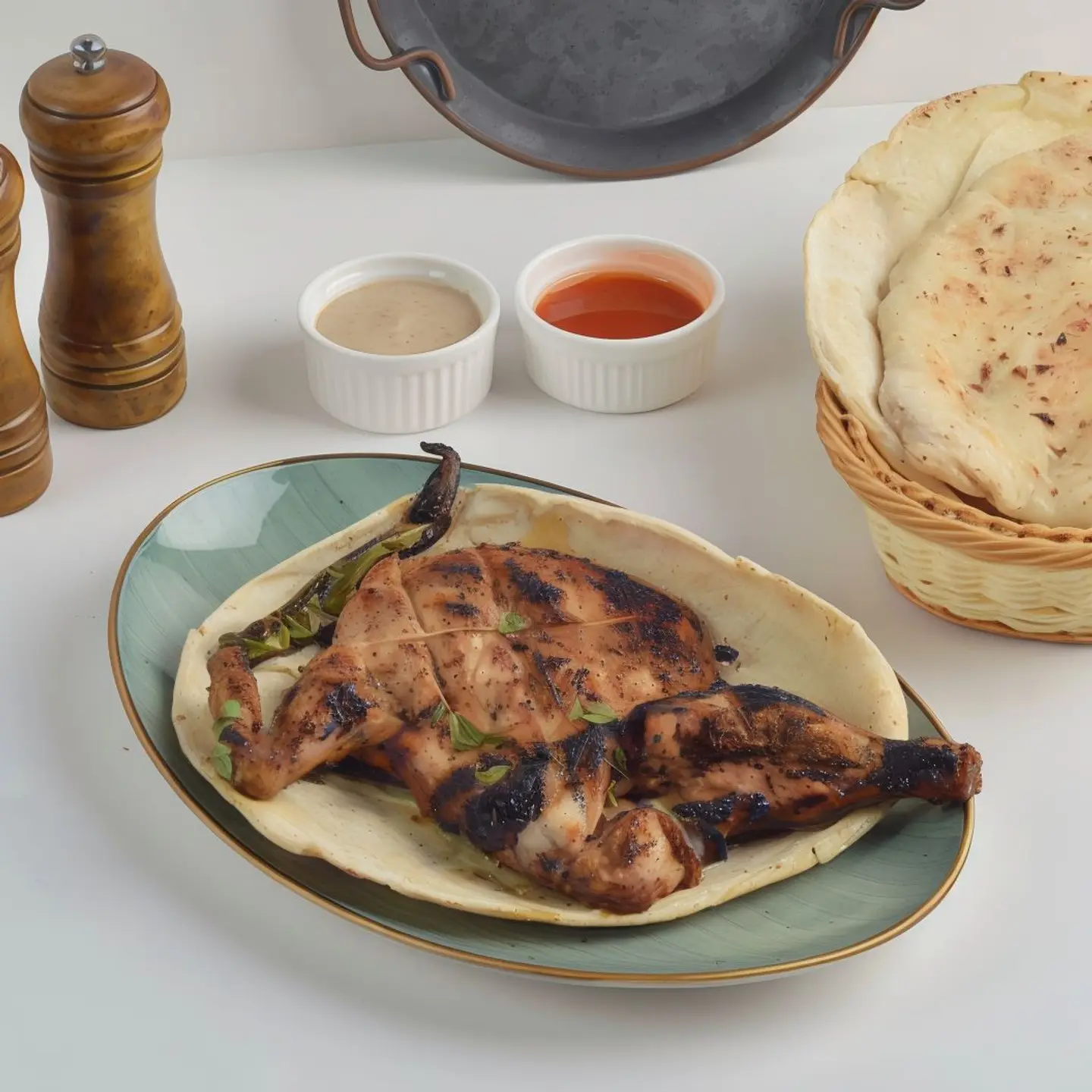 Half Charcoal Chicken