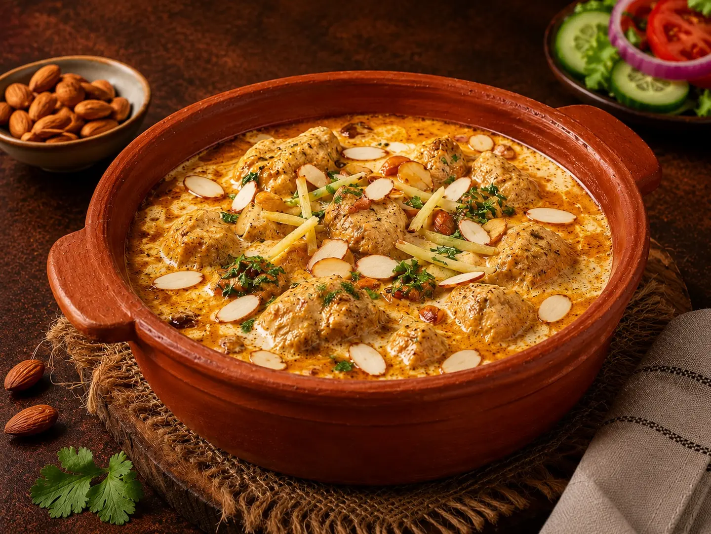 Chicken Badami Handi - Half (3 Roti)