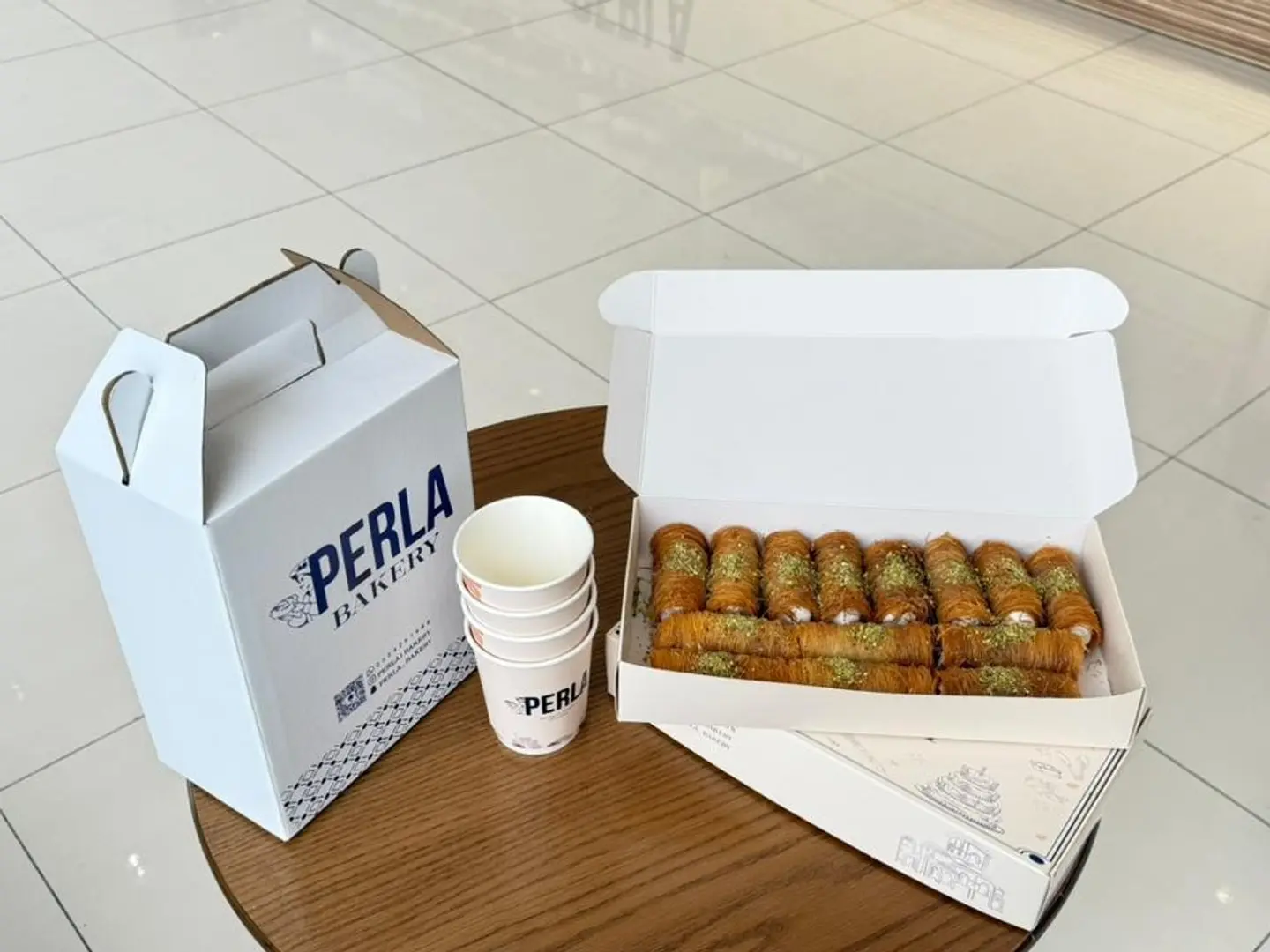Konafa Box With Coffee