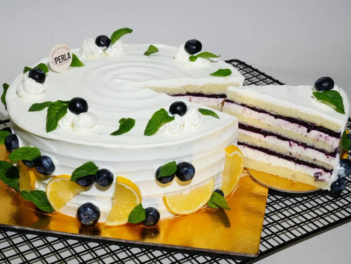 Lemon And Berry Filling Cake - One Pcs