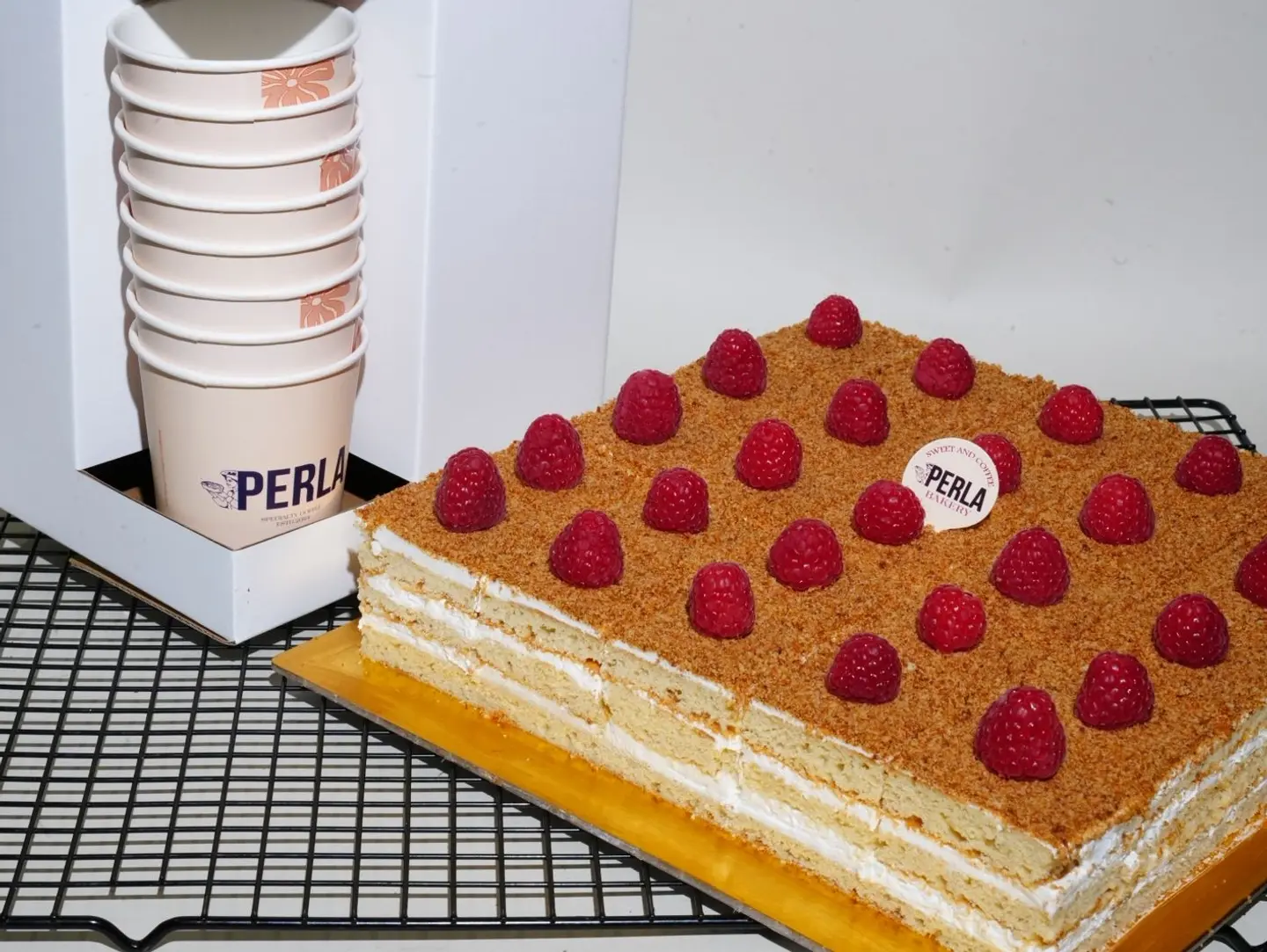 Honey Cake With Ltr Coffee