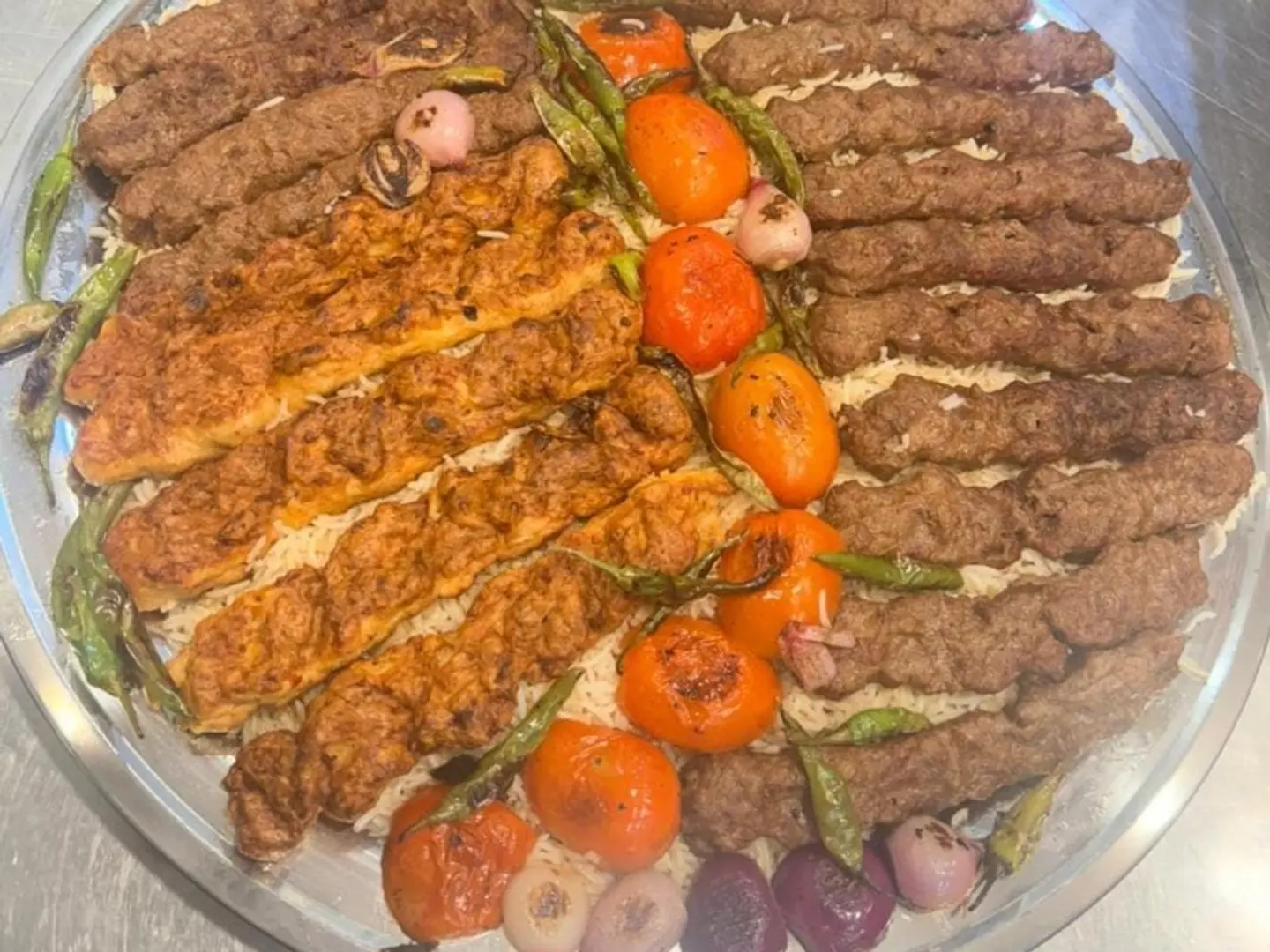 صينية مشاوى مشكل 1 كيلو مع الارز