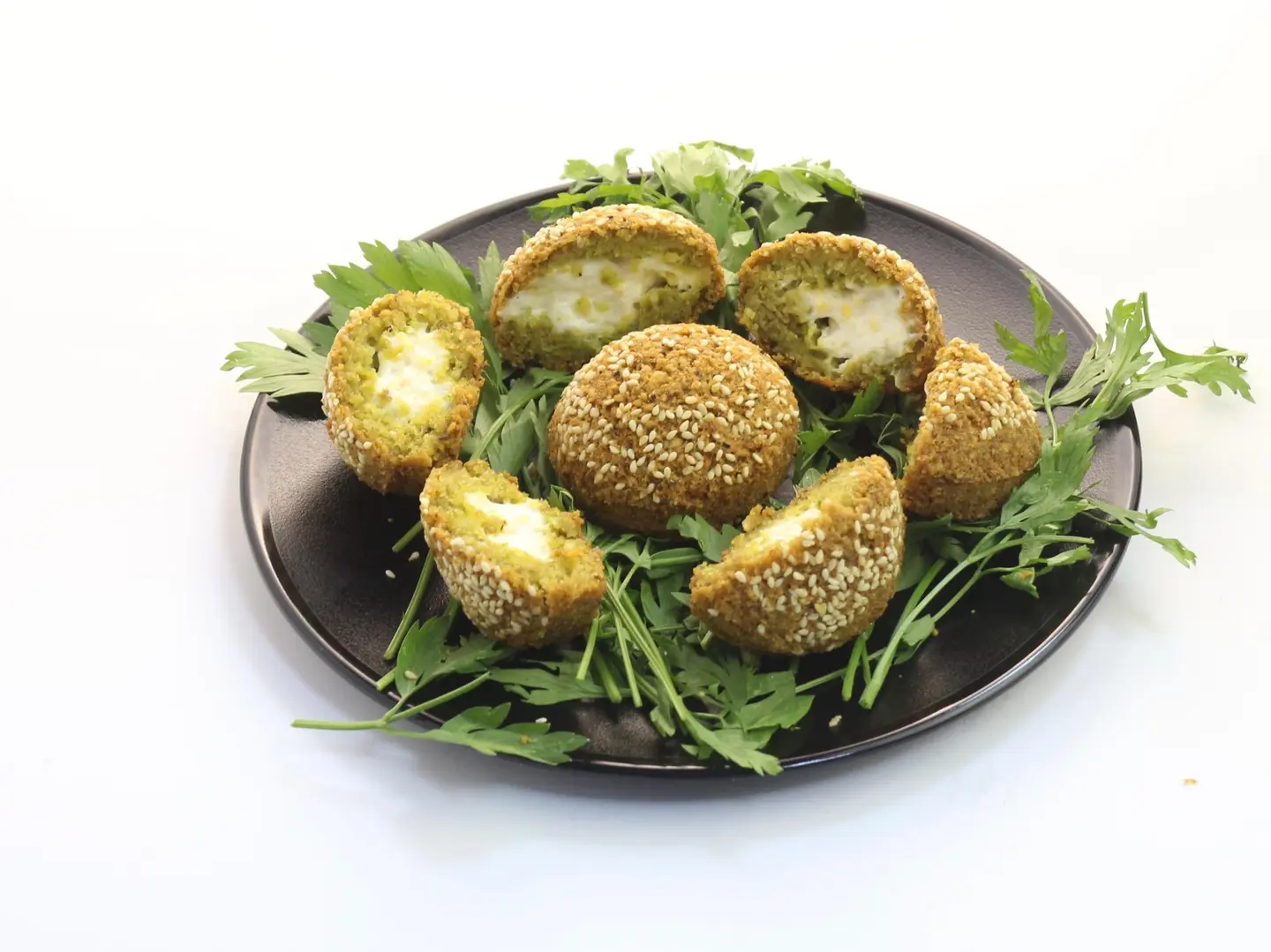 Falafel Stuffed With Cheese