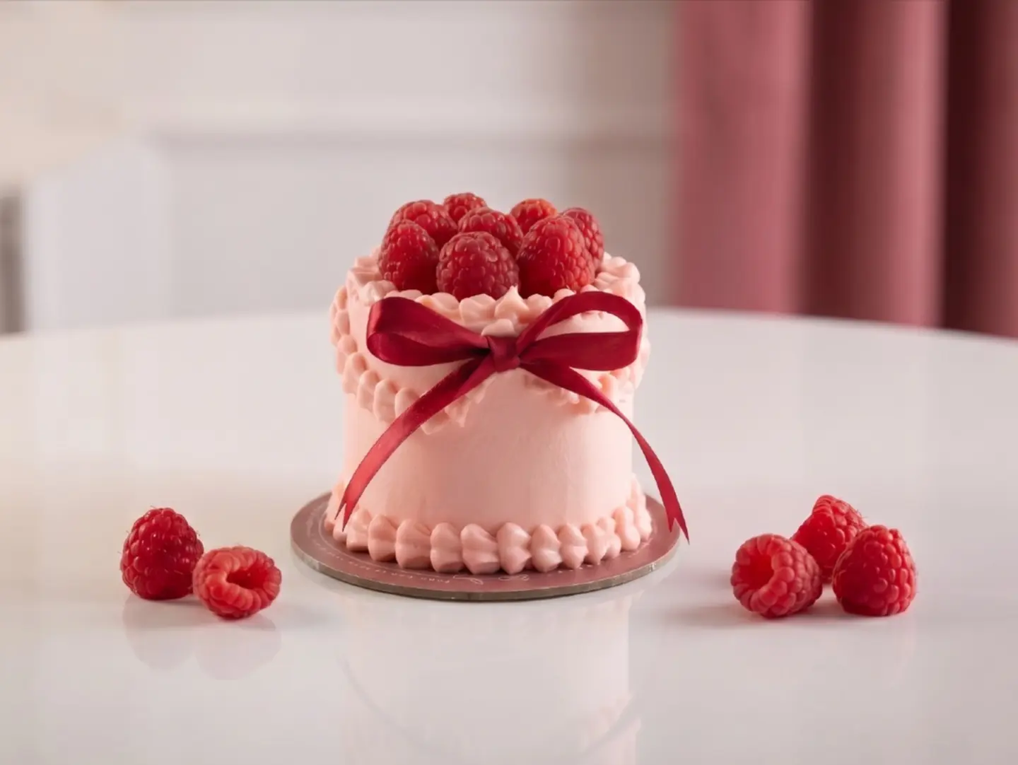Vanilla Raspberry Cake