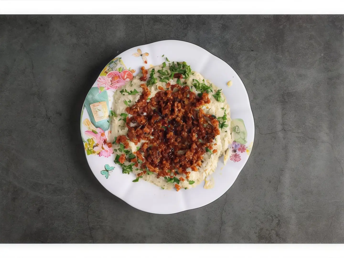 Mtabbal With Meat