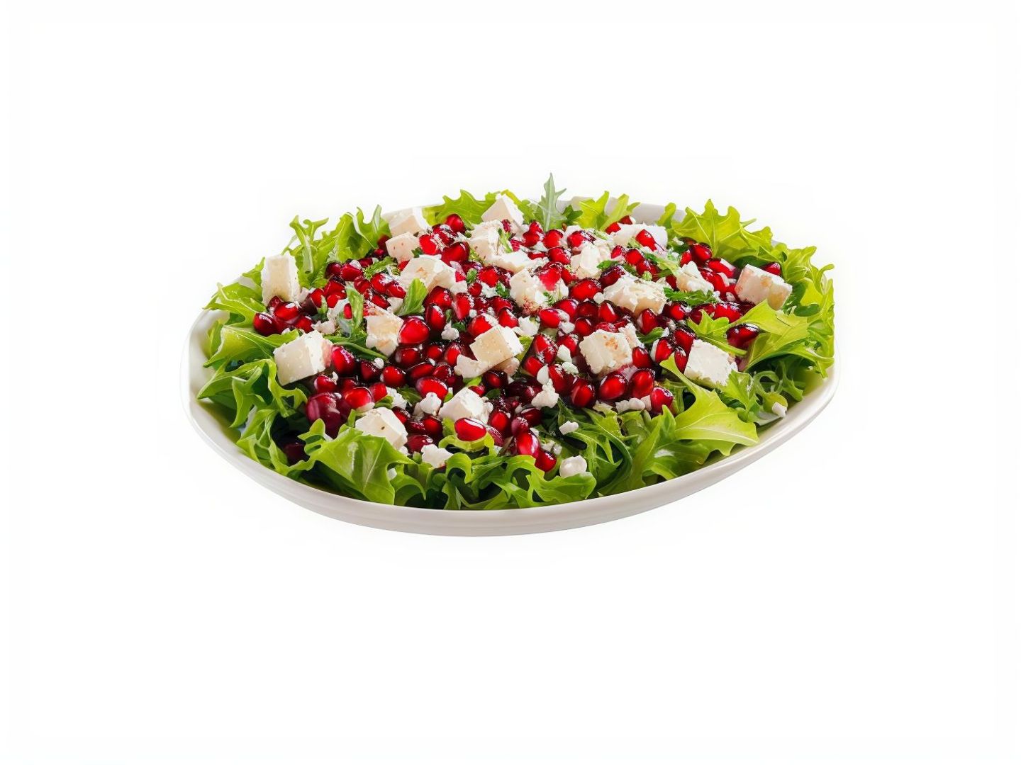 Arugula, Halloumi And Pomegranate Salad