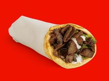ساندوتش كبدة بالحمص بالخبز العربي