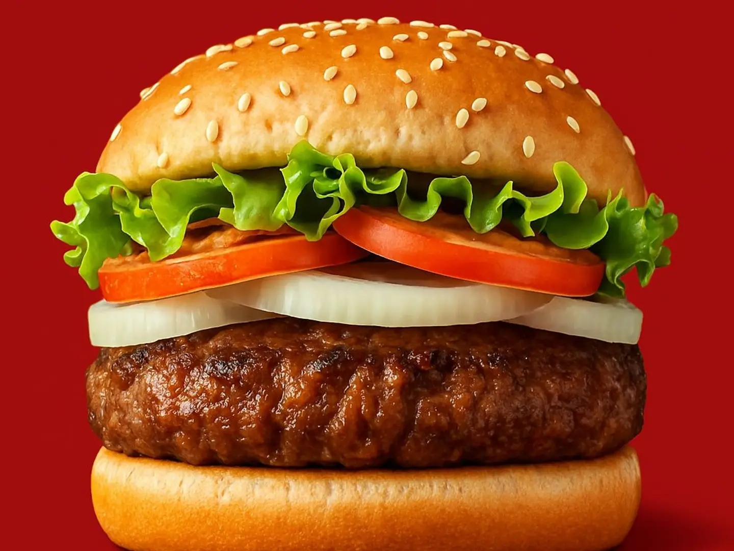 ساندوتش برجر لحم