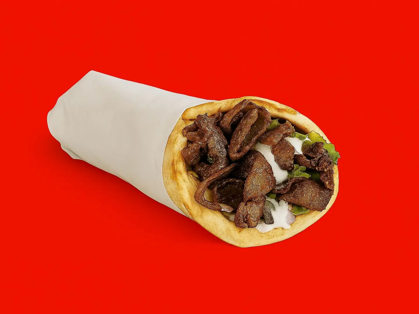 ساندوتش كبدة بالجبن بالخبز العربي