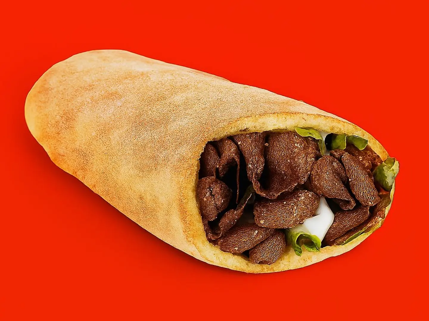 ساندوتش كبدة بالخبز العربي