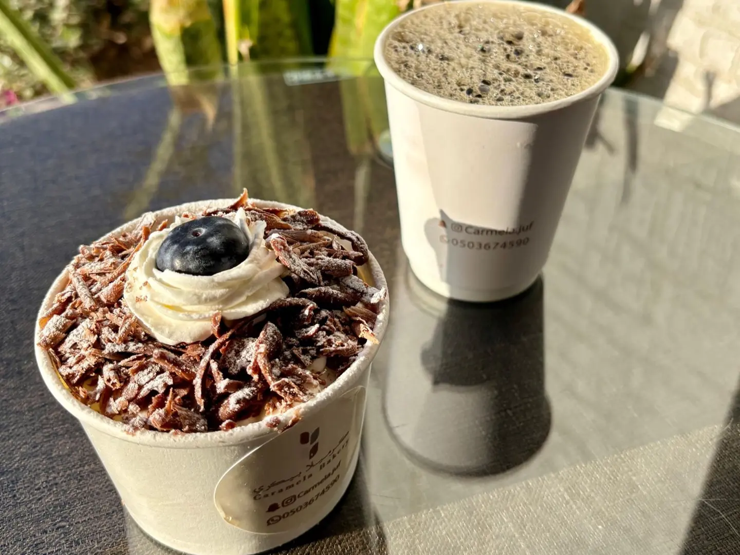 Black Forest Cake With Hot Coffee