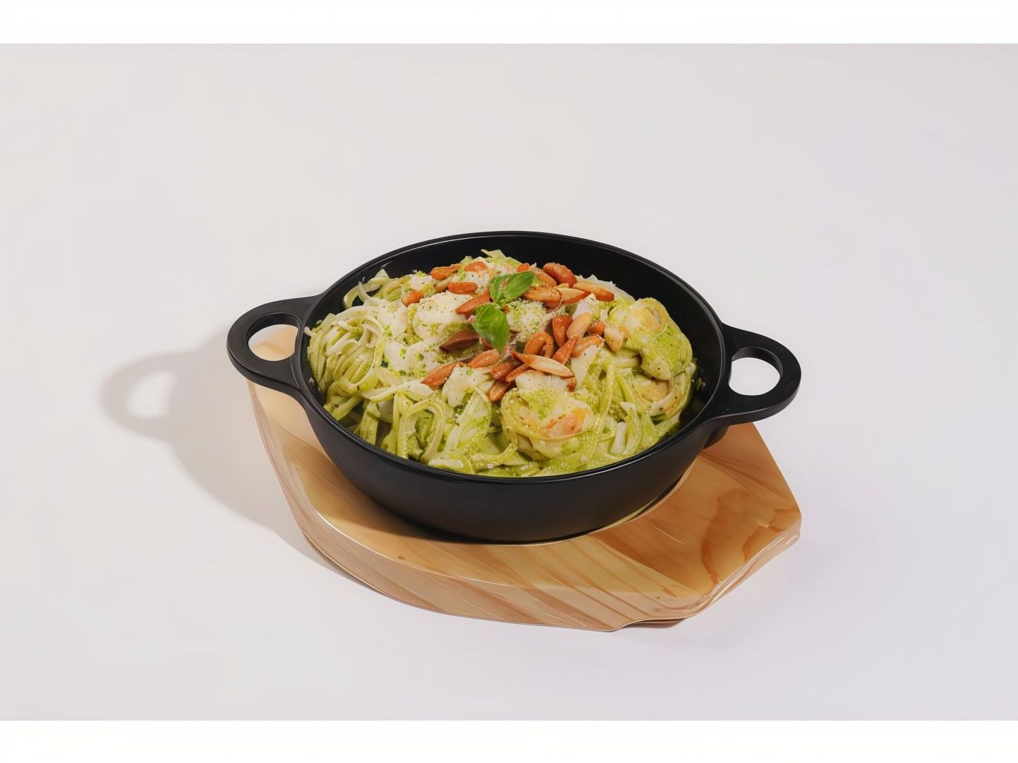 Scampi Pasta With Pesto