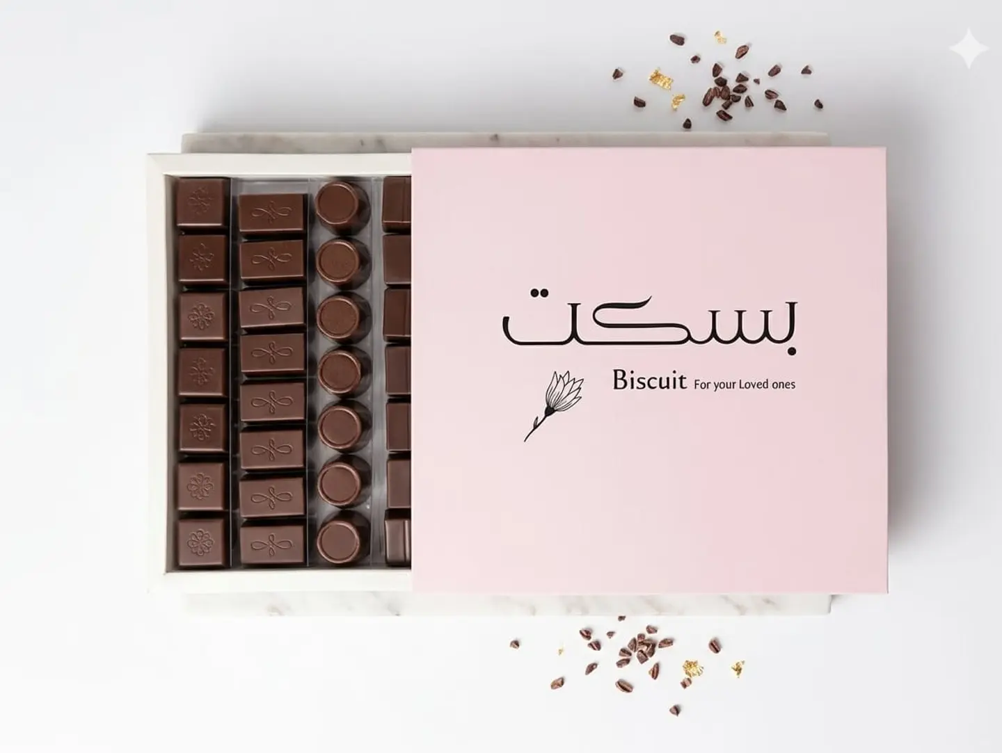 علبة شوكولاتة بالجيكية كبير