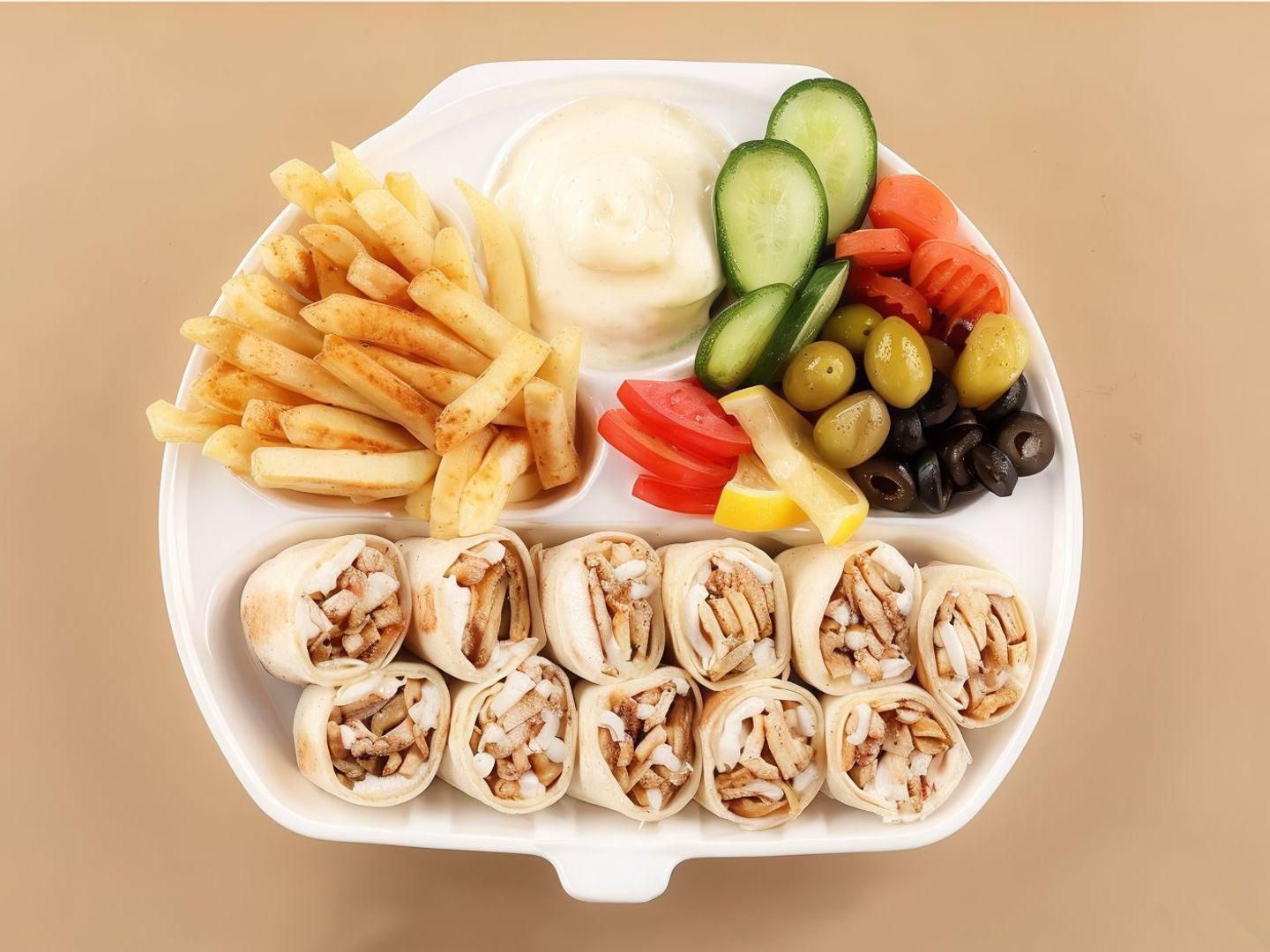 شاورما عربي ونص