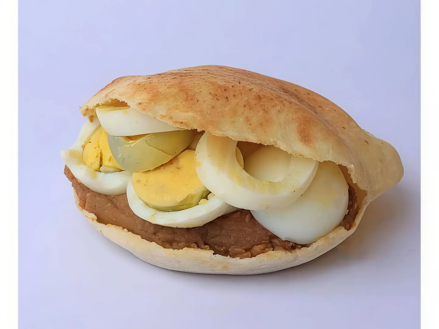 ساندوتش فول بالبيض