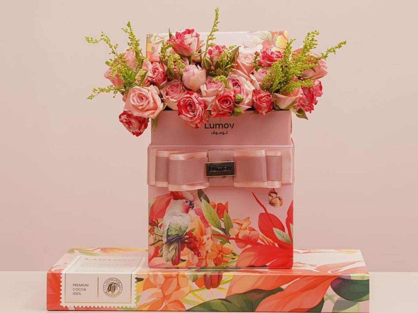 Floral Gift With Lumov Choco Late
