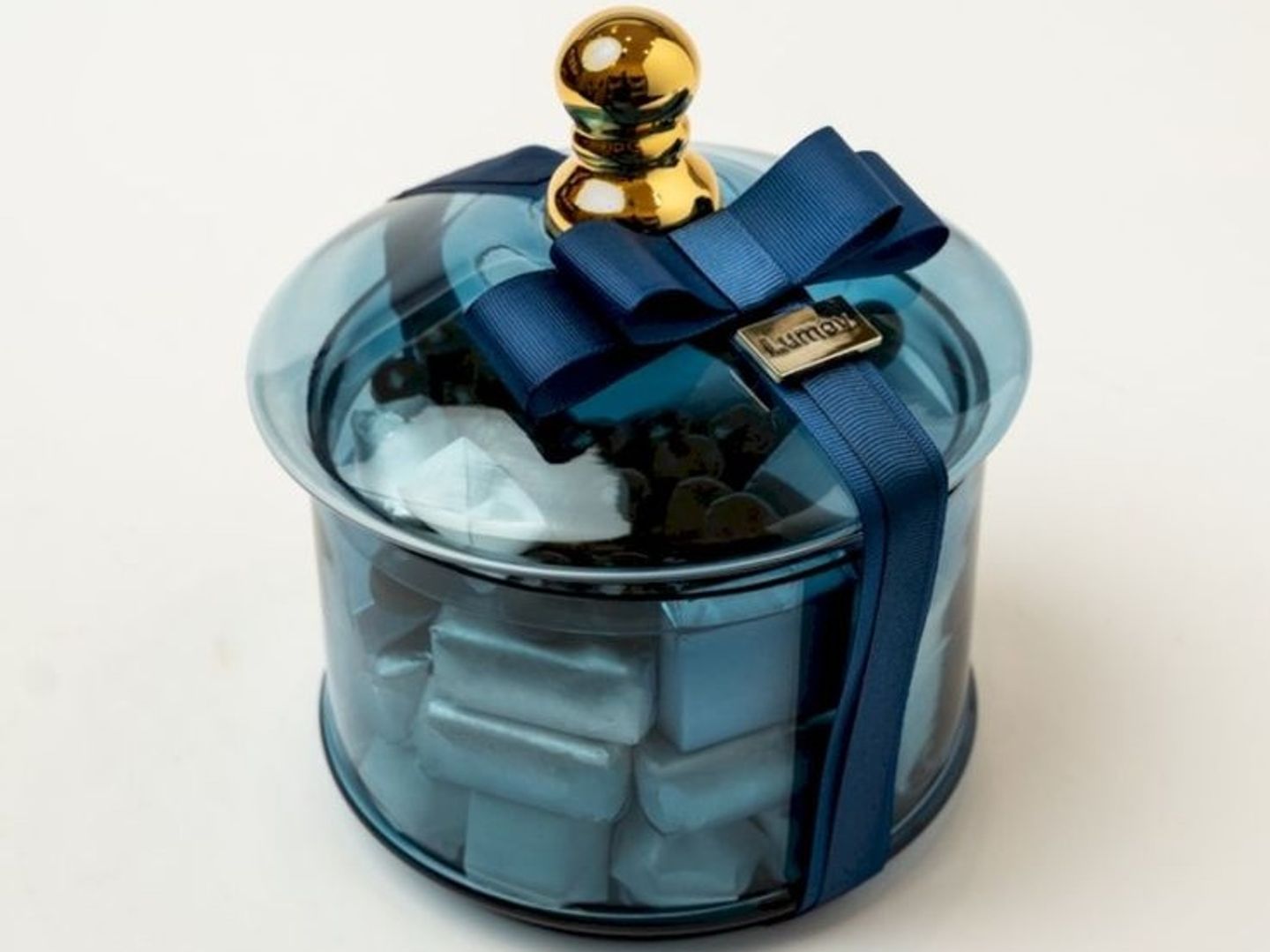 The Stunning Lumov Glass Tray – Blue