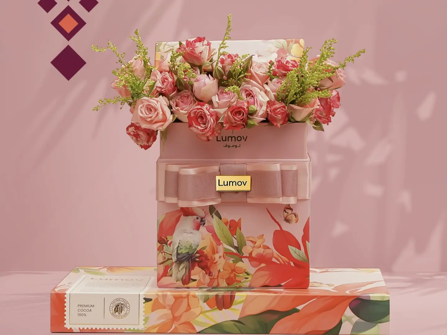 Floral Gift With Lumov Choco Late