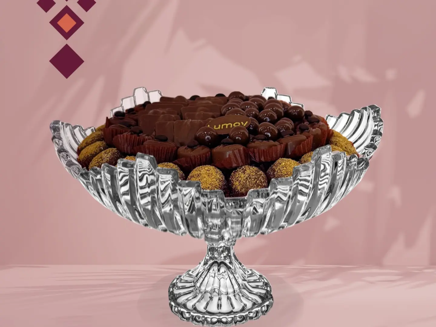 Lumov Luxurious Chocolate Tray
