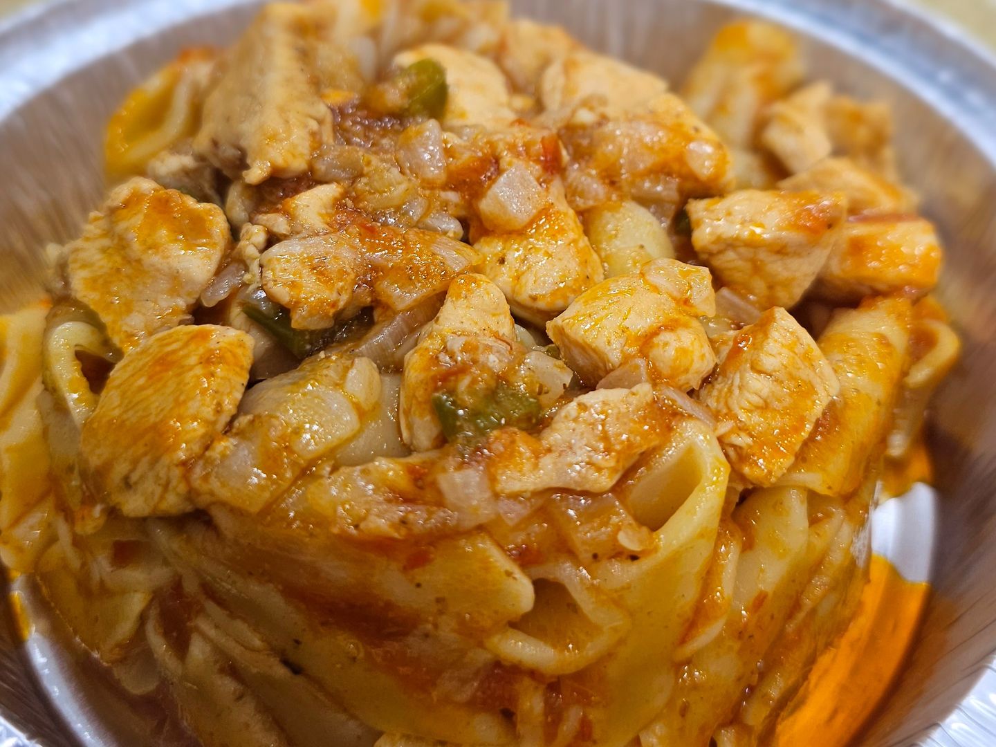 طاجن مكرونه بالكبده