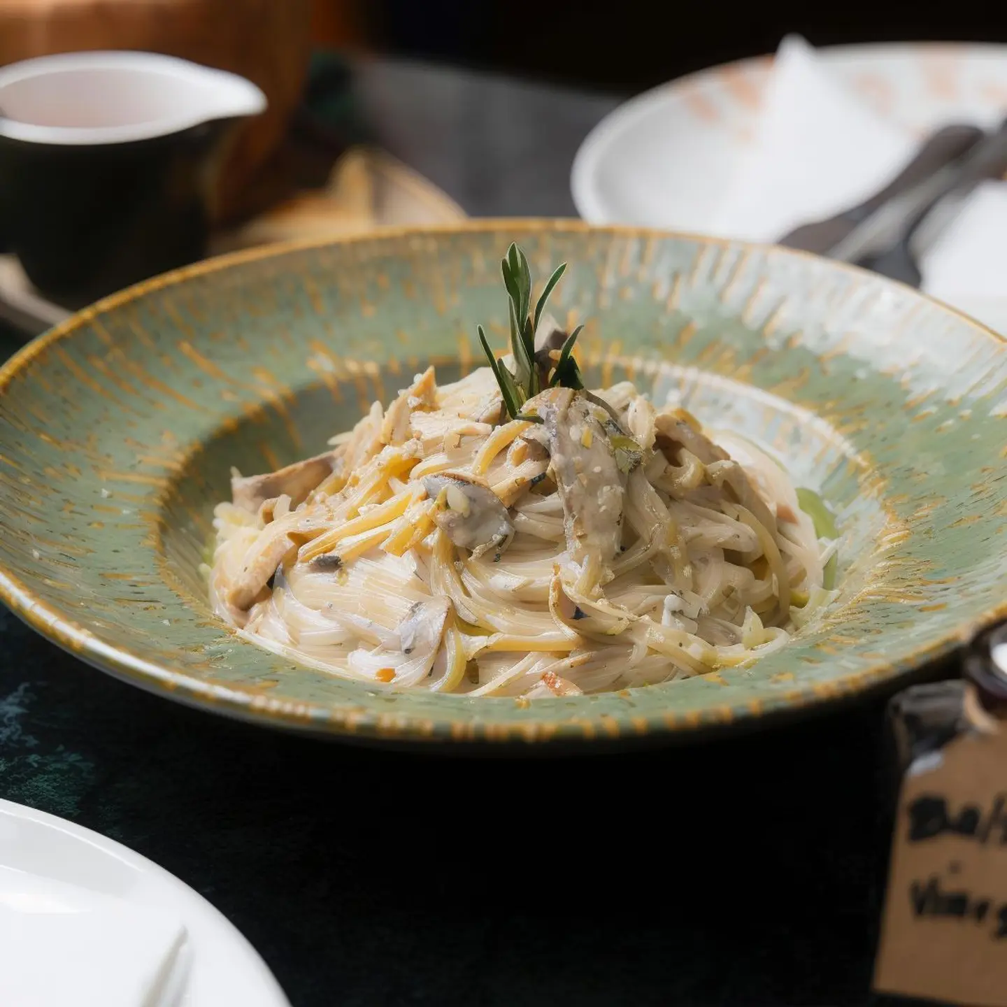 Linguine Pollo Funghi