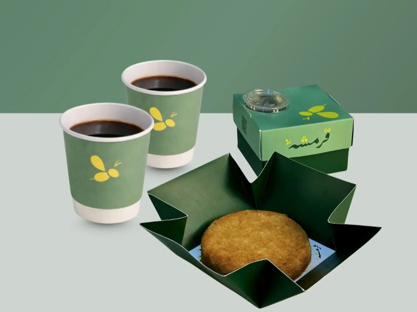 عرض القهوة والكنافة