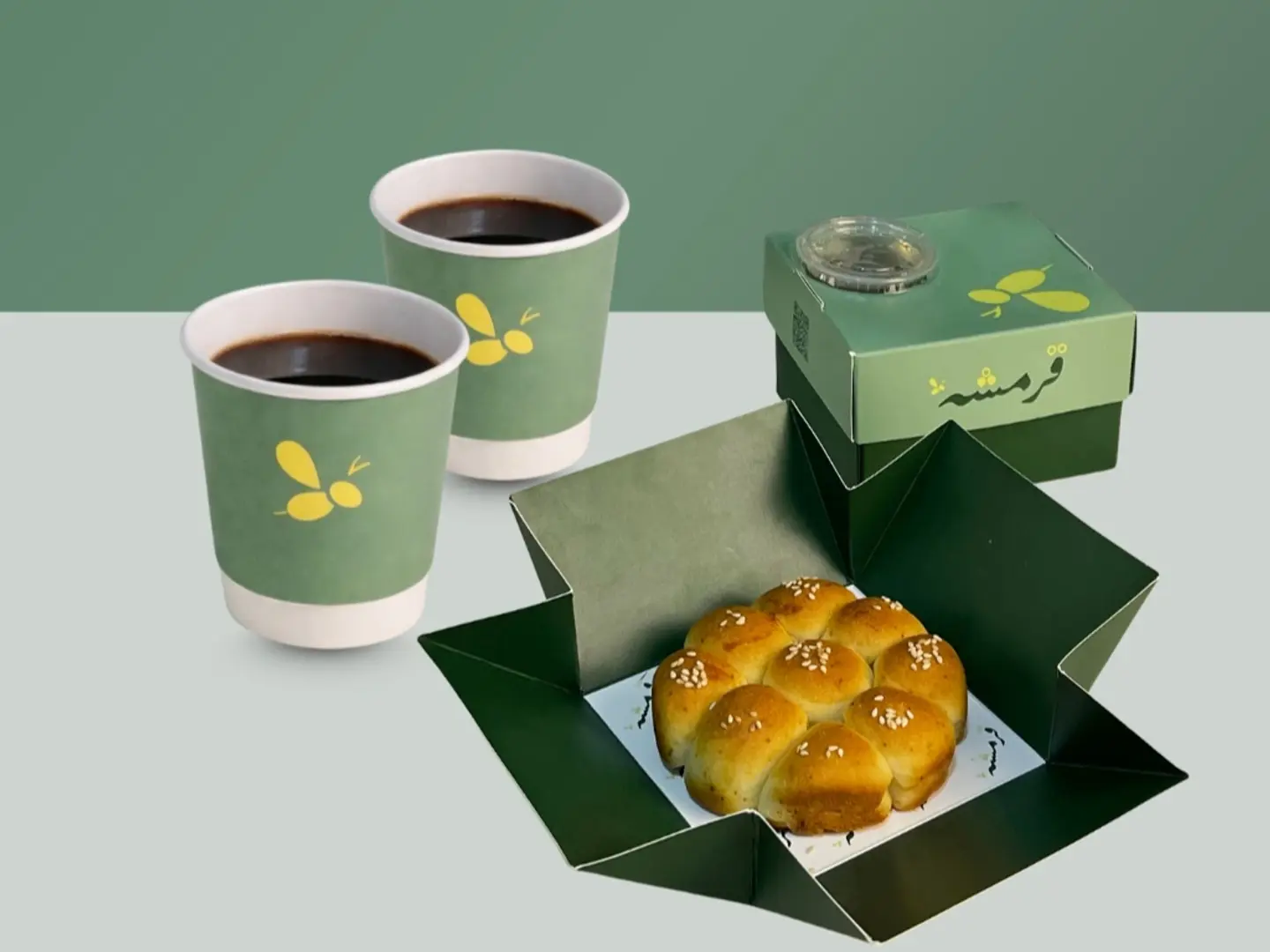 عرض القهوة والخلية