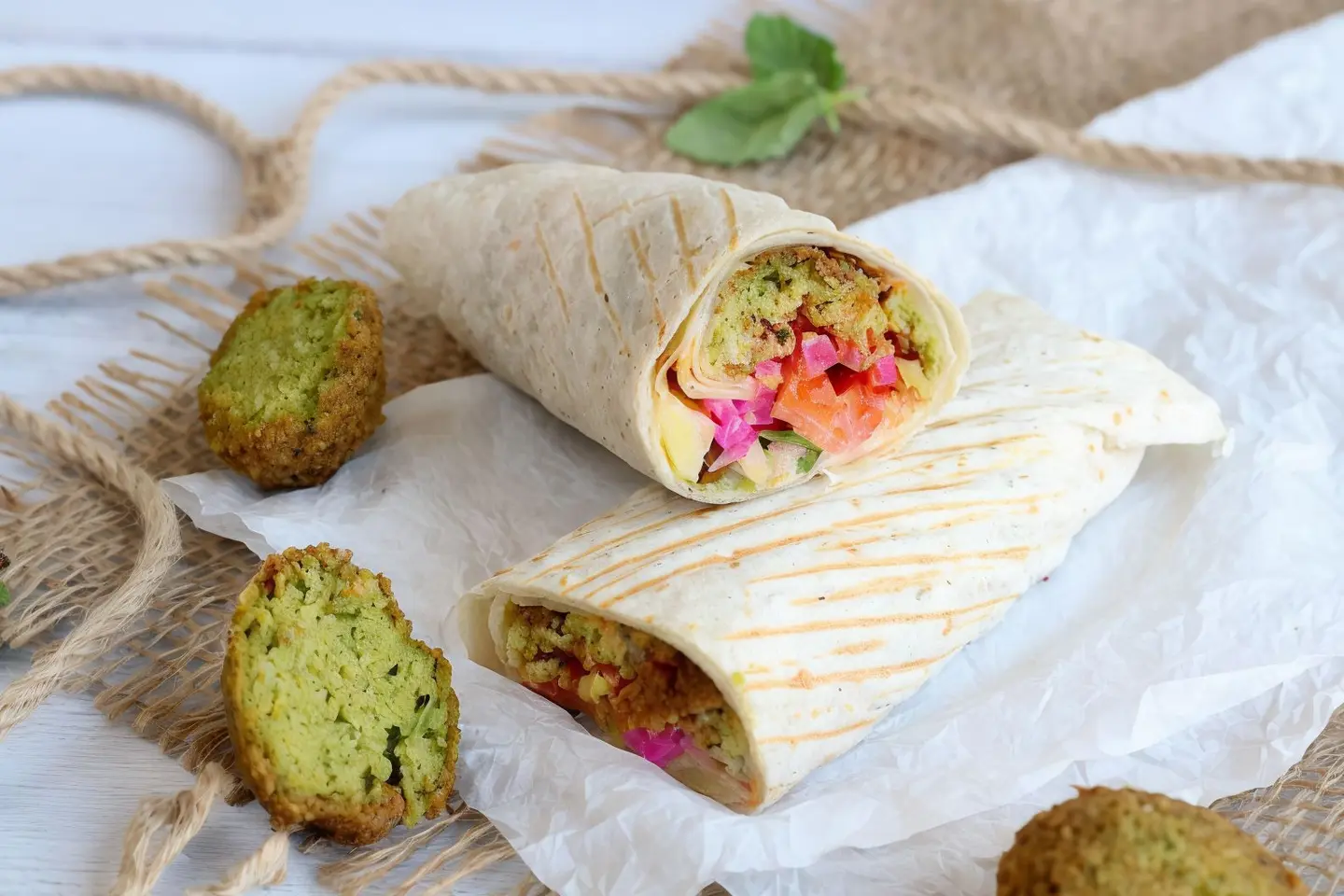 Falafel Sandwich Mix Sajj Bread