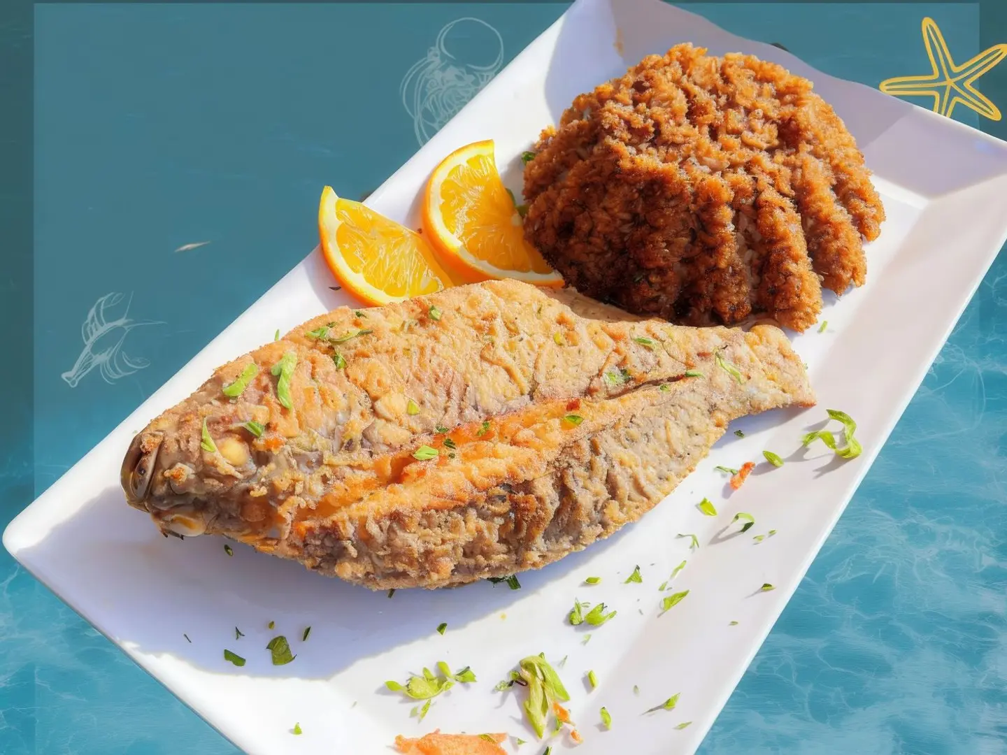 وجبة بلطي مقلي