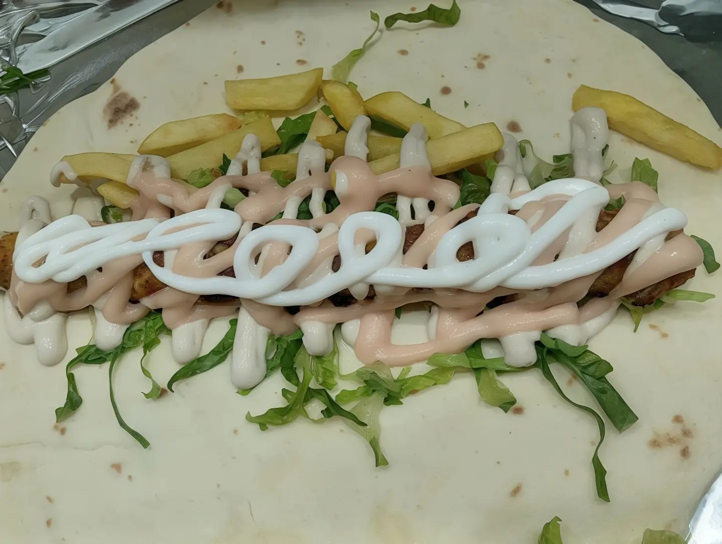 Meat Kabab With Cheese Sandwich