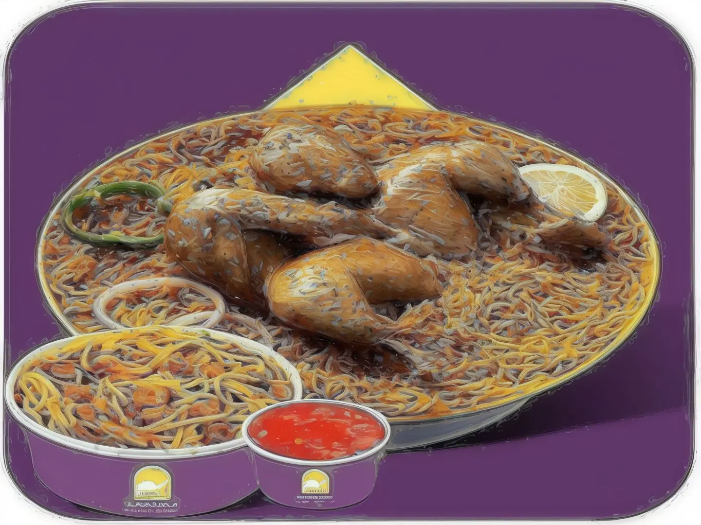 مضغوط ومكرونة بزيت الزيتون