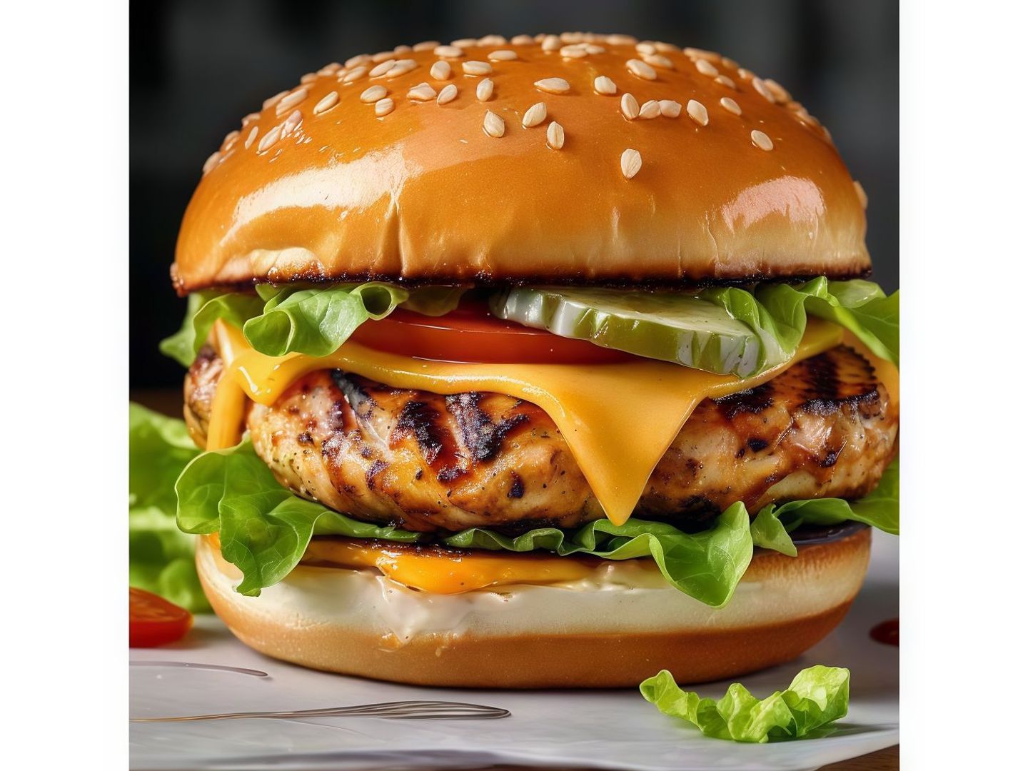 Grilled Chicken Burger