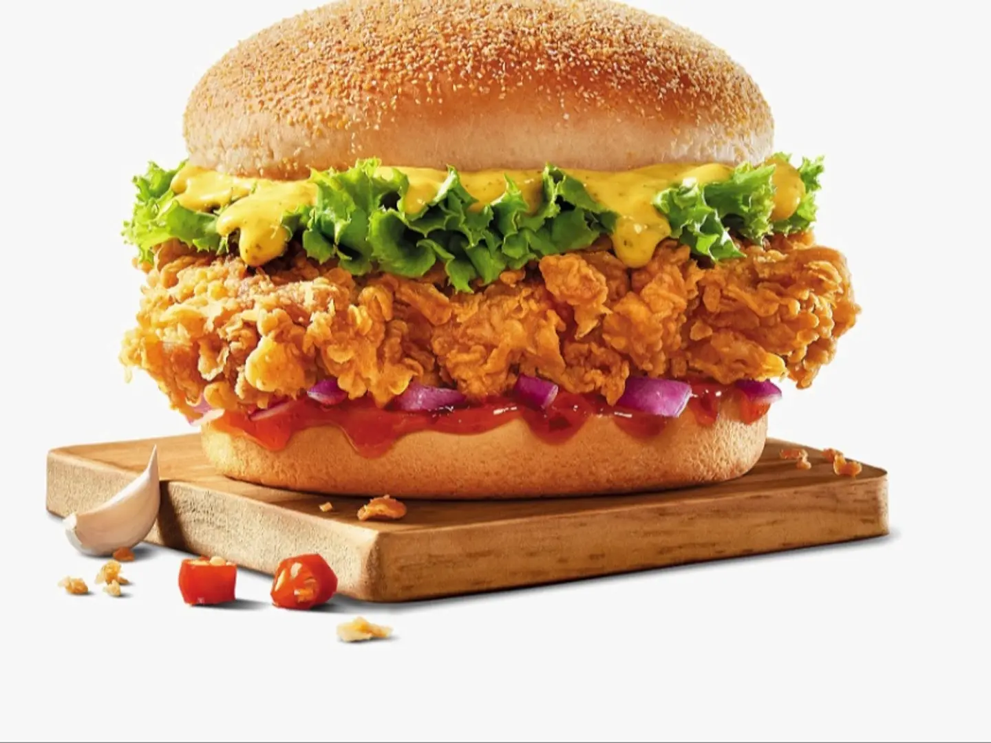 برجر زينجر المقرمش