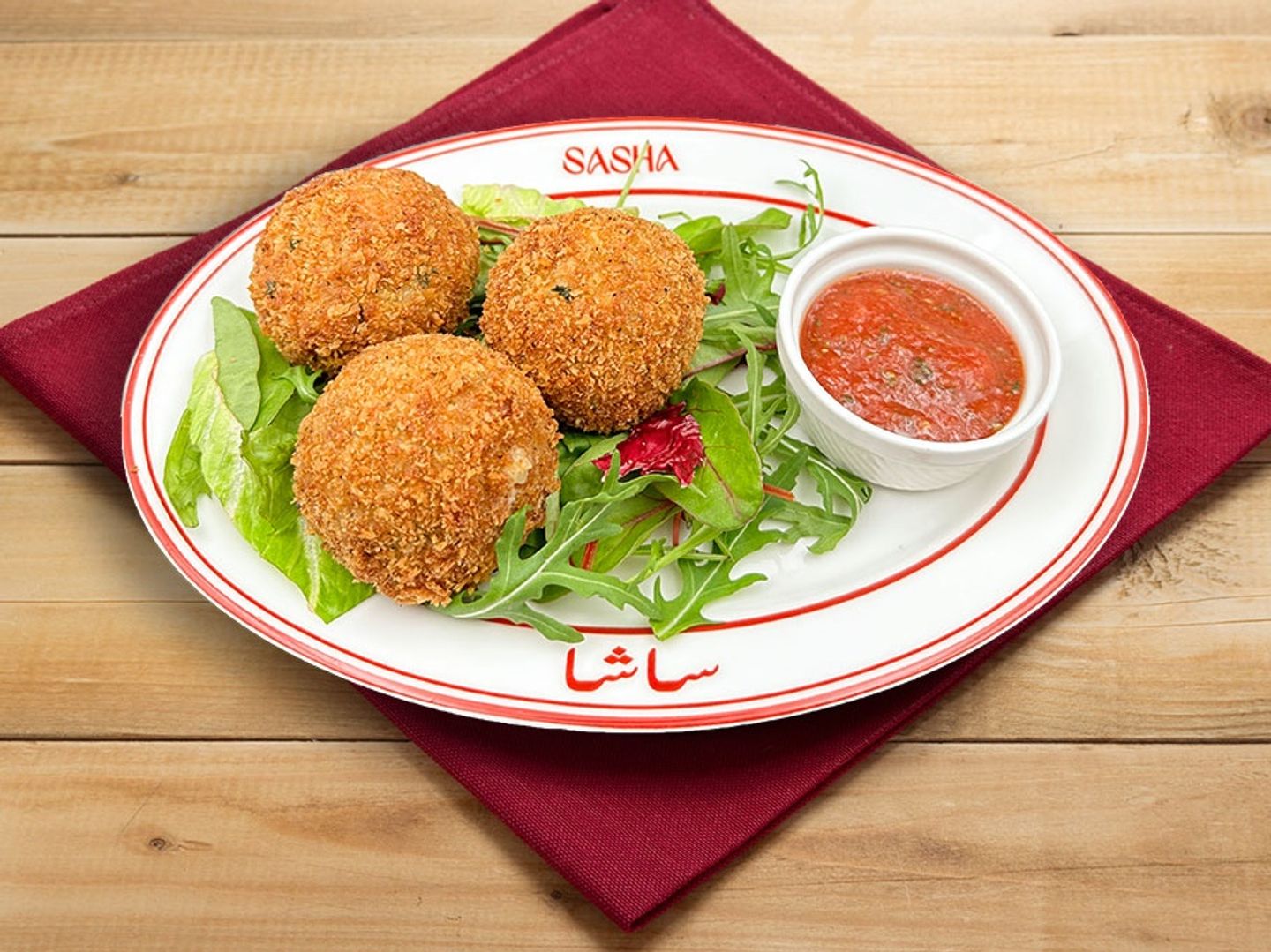 Arancini Alfredo Chicken