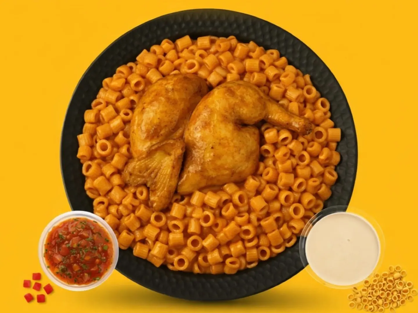 كبسة المكرونة بالدجاج