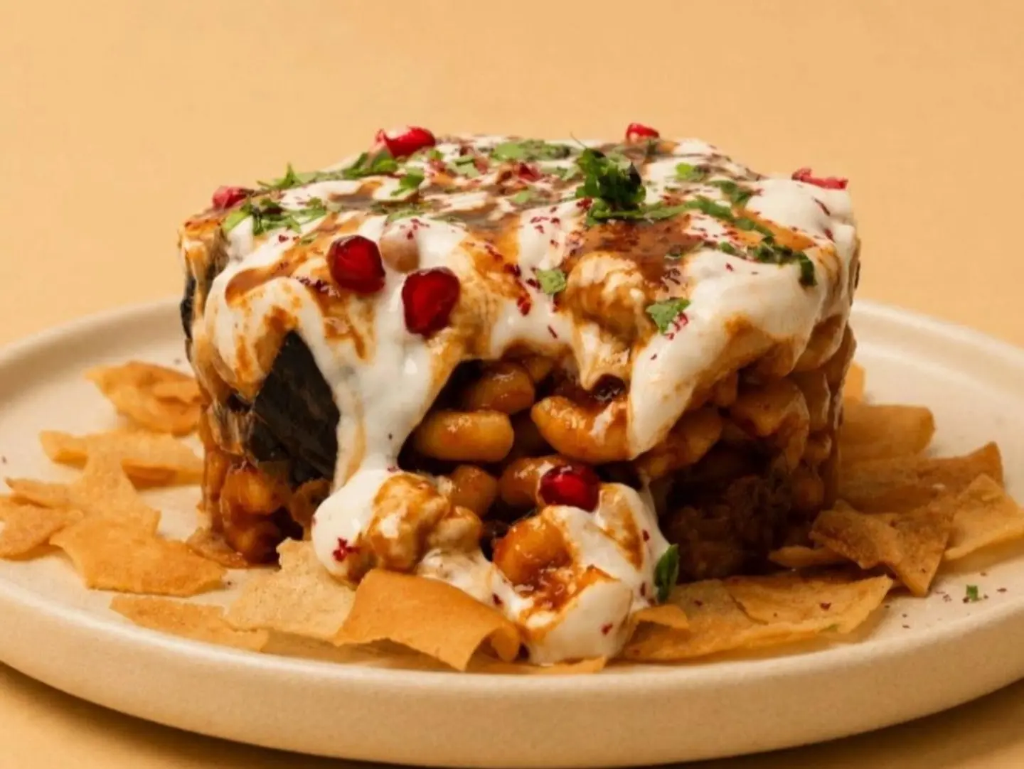 فتة باستا باذنجان
