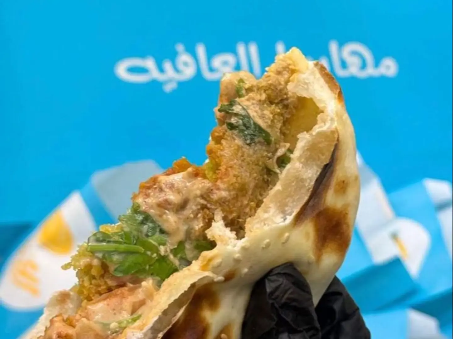 فطيرة فلافل مشكل