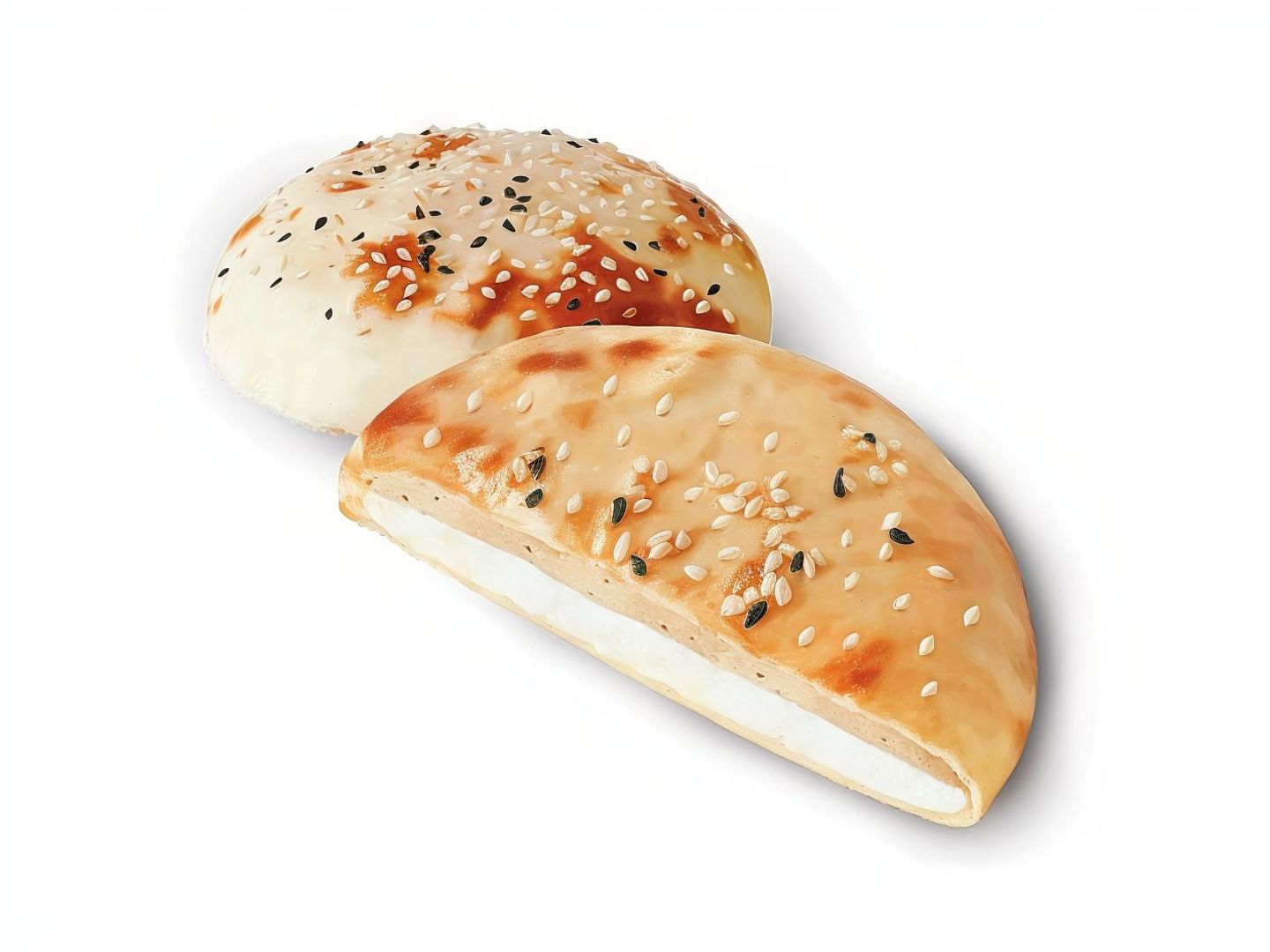 ساندوتش مدور لبنة